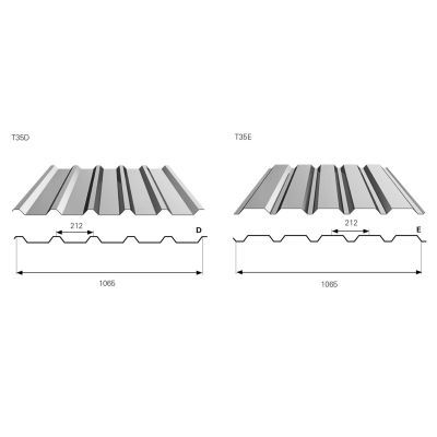 Tabla cutata T35 acoperis RAL 7016 0.45 MM