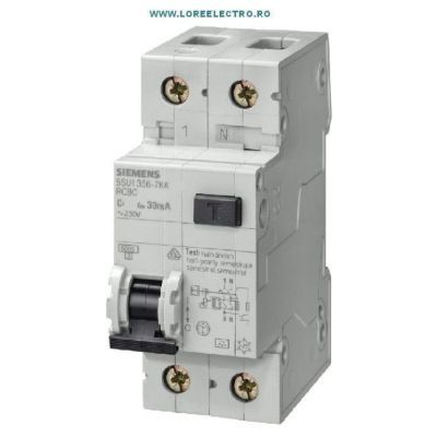 Siguranta Diferential Siemens 20a/1p+n-5su1353-1kk20