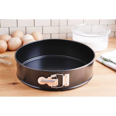 Tava de copt rotunda non stick negru 26cm