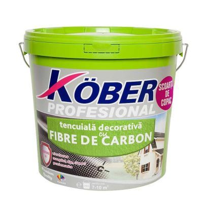 Tencuiala decorativa cu fibra carbon Kober Profesional