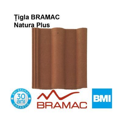 Tigla, Bramac natura plus 1/1 ,maro