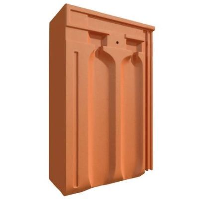 Tigla laterala stanga ceramica, Marsilia, Terra Rosa Leier, natur, 39 x 24 x 25 cm