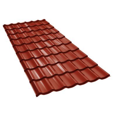 Tigla metalica clasic 35 RAL 3011 0.40 mm 1.17x1.2 m