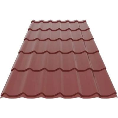 Tigla metalica clasic 35 RAL 3011 0.40 mm 2.95x1.20m