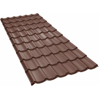 Tigla metalica , Bilka Clasic, 35 RAL 8017, 0.40mm-1.20x2m