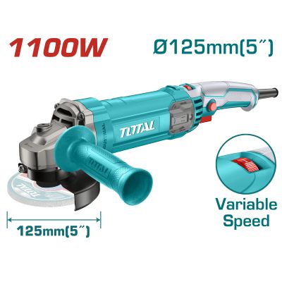 Total Polizor unghiular 125MM 1100W TG110125565E