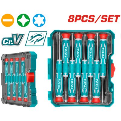 Total-Set 8 surubelnite de precizie- CR-V THT250826