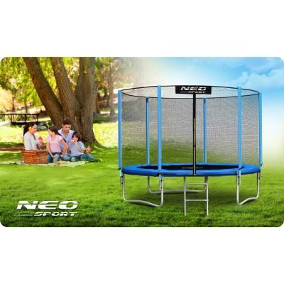 Trambulina de gradina 10ft/312cm cu plasa externa si scara Neo-Sport ns-10z181