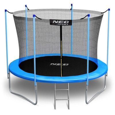 Trambulina de gradina de 8ft/252cm cu plasa interioara si scara Neo-Sport, ns-08w181