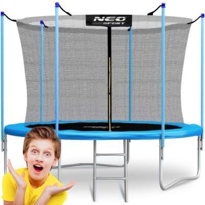 Trambulina de gradina profilata 8ft/252cm cu plasa interioara Neo-Sport Ns-08c231