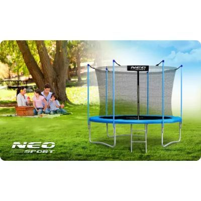 Trambulina de gradina profilata 8ft/252cm cu plasa interioara Neo-Sport Ns-08c231