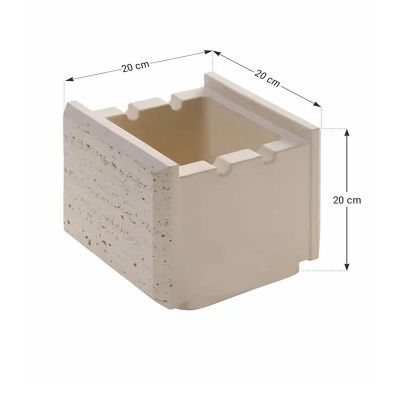 Traverstone block 20x20 Silver