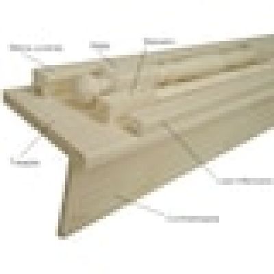 Treapta brad cu canal de CTR 1100x280x28 Treapta brad cu canal de CTR 1100x280x28