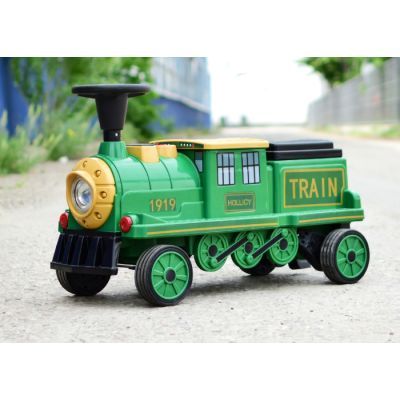 Trenulet electric SX1919 verde pentru copii 01178