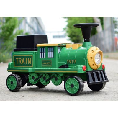 Trenulet electric SX1919 verde pentru copii 01178