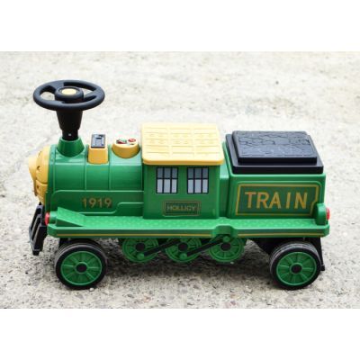 Trenulet electric SX1919 verde pentru copii 01178
