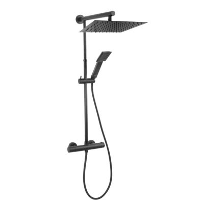 Trevi square black sistem de dus cu baterie termostatata NP75SQ-TRV7U-BL Trevi square black sistem de dus cu baterie termostatata NP75SQ-TRV7U-BL