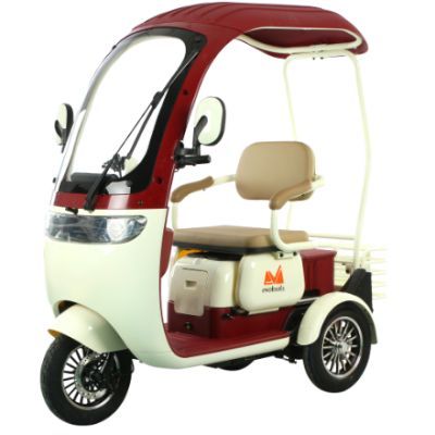 Triciclu electric persoane cabina deschisa Dotos alb/multicolor TRP1000CD 684283