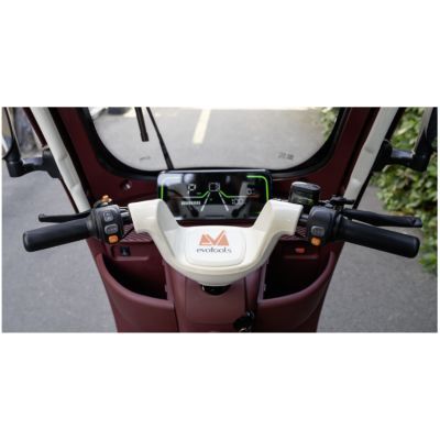 Triciclu electric persoane cabina deschisa Dotos alb/multicolor TRP1000CD 684283