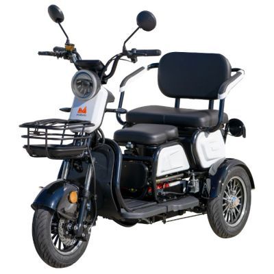 Triciclu electric persoane davos TRP1000 P:1000 C:alb/negru 683578
