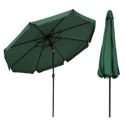 Umbrela mare de gradina 3m diagonala rupta cu manivela verde Sl-um003b