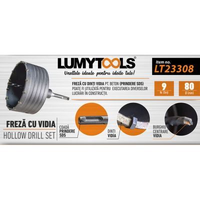 Freza cu Vidia 80mm 9 dinti prindere Sds-lt23308