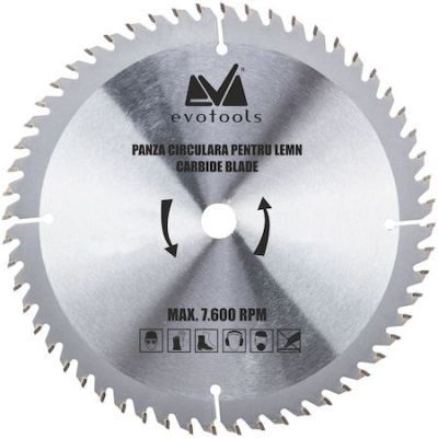 Panza Circulara Vidia Lemn 350x2.5x30 mm; 56 dinti. Evotools 638006