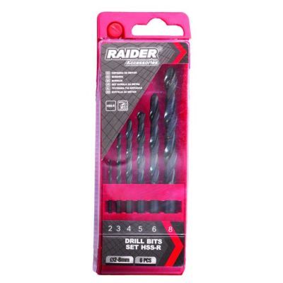 Set burghie 6PCS: DIAM.2,3,4,5,6,8mm HSS-R 157110