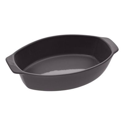 Vas oval gri ceramica 39 x 24 cm 151444