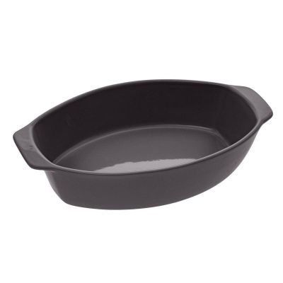 Vas oval gri ceramica 39 x 24 cm 151444