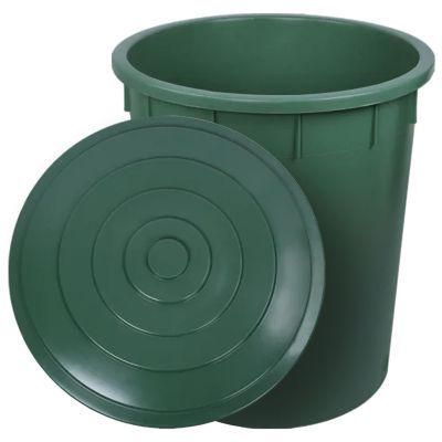 Vas rotund 200L+capac critex verde