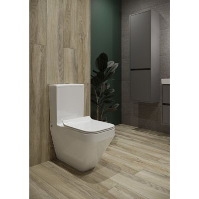 Vas wc cersanit crea, cu capac slim duroplast, inchidere lenta, K114-022