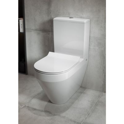Vas wc cersanit crea, cu capac slim duroplast, inchidere lenta, K114-022