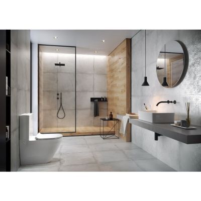 Vas wc cersanit crea, cu capac slim duroplast, inchidere lenta, K114-022