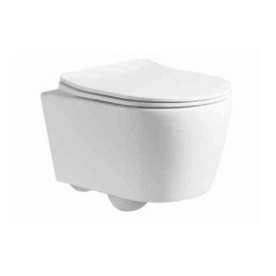 Vas wc suspendat cu capac soft close PP, iesire orizontala 2380