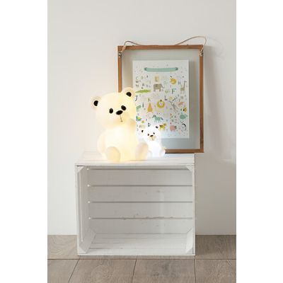 Veioza cu ursulet de plus care functioneaza cu baterii marimea XL, inaltime de 30 cm 174000