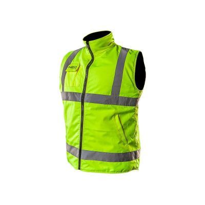 Vesta lucru impermeabila, doua fete, reflectorizanta, galben, marime XXL 81-520-XXL