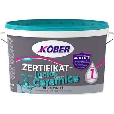 Vopsea lavabila Zertifikat cu microsfere ceramice lucios P8.5L V8420-p8.5l