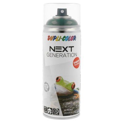 Spray vopsea Dupli-Color, Next, verde frunza lucios, RAL6005, interior/ exterior, 400 ml