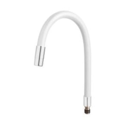 W100W-B Pipa elastica pentru baterie spalator elastic alb