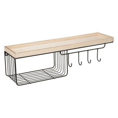 Wall Shelf METAL/MDF 60X16X17.5 Beige 182100