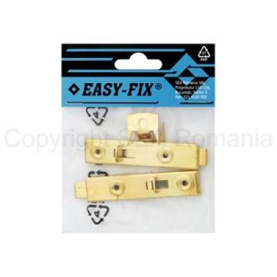 Zavor mobilier cu scoaba indoita 110-18 auriu 2BUC/PUNGA cu Header 33559