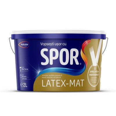 Spor Latex MAT vopsea Superlavabila INT 2l