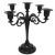 Suport Decorativ Pentru Lumanari, Negru, 5 Brate