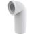 A90-90A Racord Pt Vas Wc Pe Pardoseala, Cot 90, DN 110, 230 Mm, PP, Alb