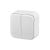 AE21104 Anura Alanya Alb Intrerupator Dublu Cu Led