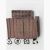 Alunecator Plastic 53X19mm Maro 12BUC/PUNGA 33258