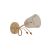 Aplica Ines KL 3033 1 X E27 Auriu, Alb Clasica