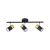 Aplica Isadora 3L 3XGU10 Liniar Negru+auriu Lunus DLD-0802-3A