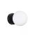 Aplica NURAY AP1 B, IP20, 220-240V, E27, Negru, Metal KL101061